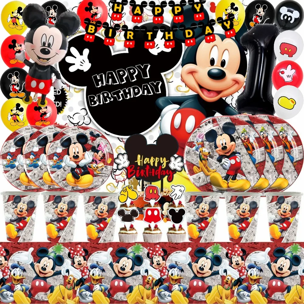 Mickey Mouse Birthday Party Paper Tableware Set Decorations Mickey Cup Plate Gift Bag Kids Boy Happy Birthday Backdrop Supply
Mickey Mouse Birthday Party Paper Tableware Set Decorations Mickey Cup Plate Gift Bag Kids Boy Happy Birthday Backdrop Supply