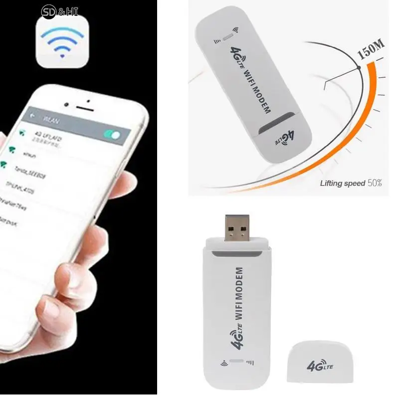 4G LTE Wireless USB Dongle Mobile Broadband 150Mbps Modem Stick Sim Card Wireless Router USB 150Mbps Modem Stick for Home Office
4G LTE Wireless USB Dongle Mobile Broadband 150Mbps Modem Stick Sim Card Wireless Router USB 150Mbps Modem Stick for Home Office