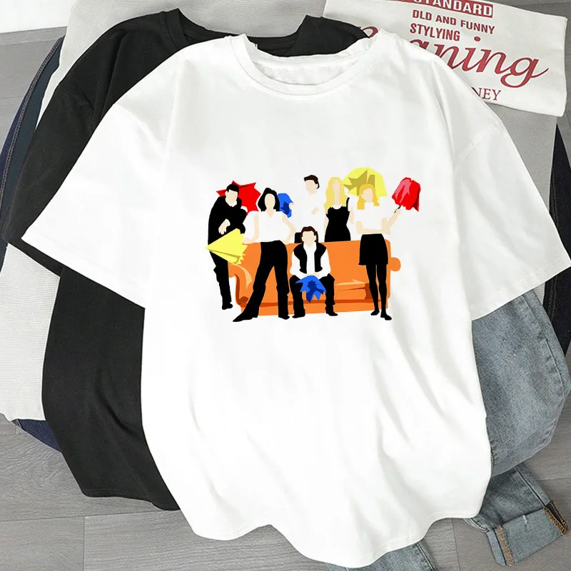 2021 Summer Fashion Casual T-shirt ulzzang Harajuku T shirt Friends Tshirt Round neck Short-sleeved Tshirt Women t shirt Mujer
2021 Summer Fashion Casual T-shirt ulzzang Harajuku T shirt Friends Tshirt Round neck Short-sleeved Tshirt Women t shirt Mujer