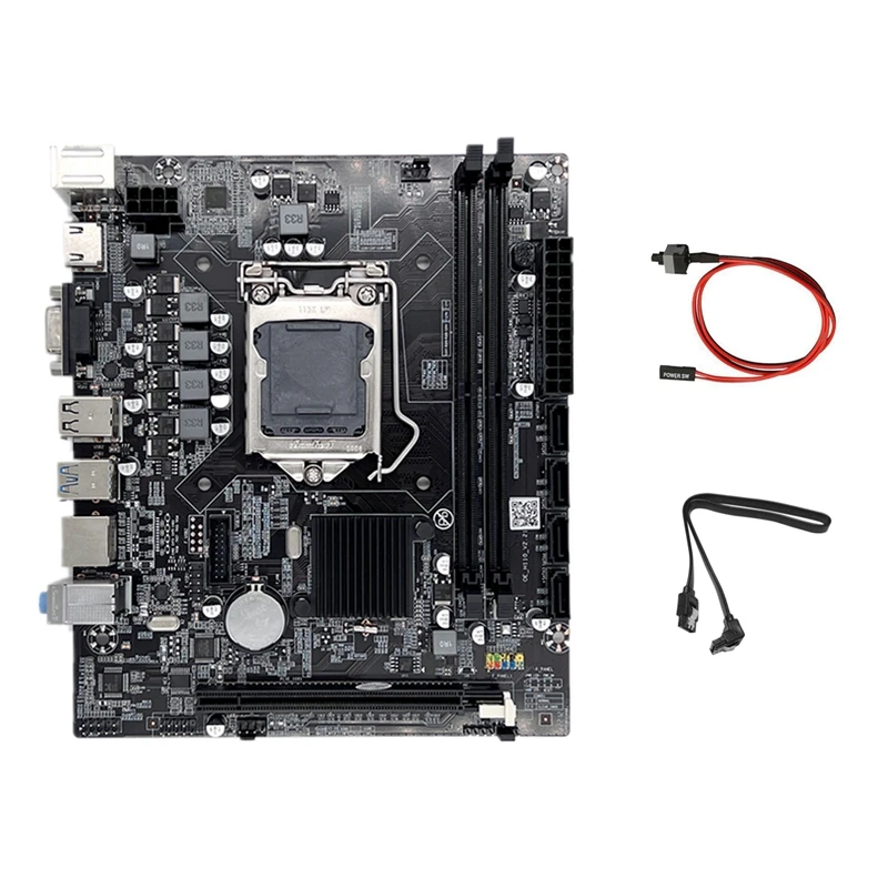 H110 Computer Motherboard LGA1151 Supports Core I3 I5 I7 Series CPU Supports DDR4 Memory With SATA Cable+Switch Cable
H110 Computer Motherboard LGA1151 Supports Core I3 I5 I7 Series CPU Supports DDR4 Memory With SATA Cable+Switch Cable