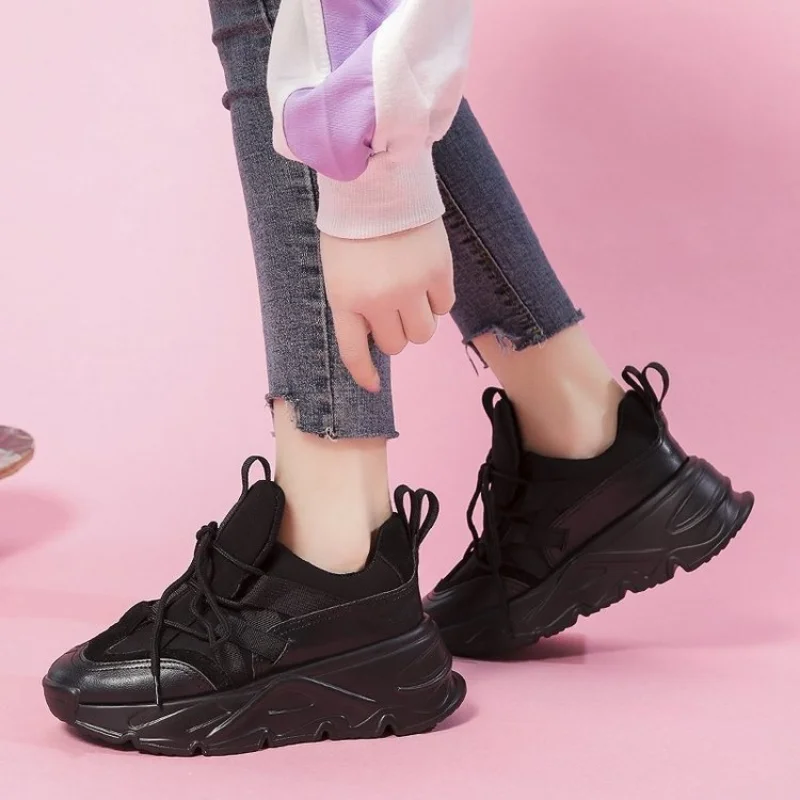 Women Sneakers Autumn New Wedge Platform Vulcanized Shoes Fashion Lace Up Shoes Casual Sprot Outdoor Running Zapatillas Mujer
Women Sneakers Autumn New Wedge Platform Vulcanized Shoes Fashion Lace Up Shoes Casual Sprot Outdoor Running Zapatillas Mujer