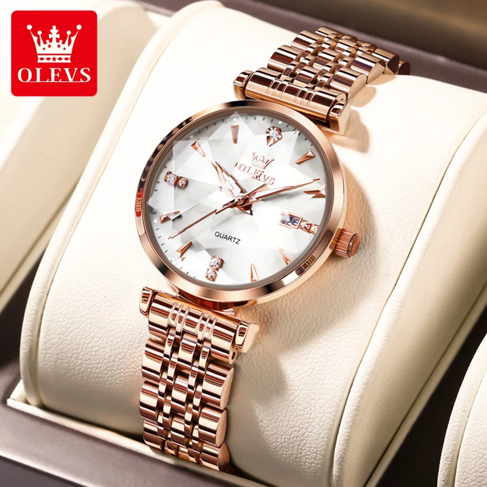 OLEVS Luxury Diamond-shaped Quartz Women Wristwatch Stainless Steel Strap Calendar Waterproof Fashion Watch For Ladies watch
OLEVS Luxury Diamond-shaped Quartz Women Wristwatch Stainless Steel Strap Calendar Waterproof Fashion Watch For Ladies watch