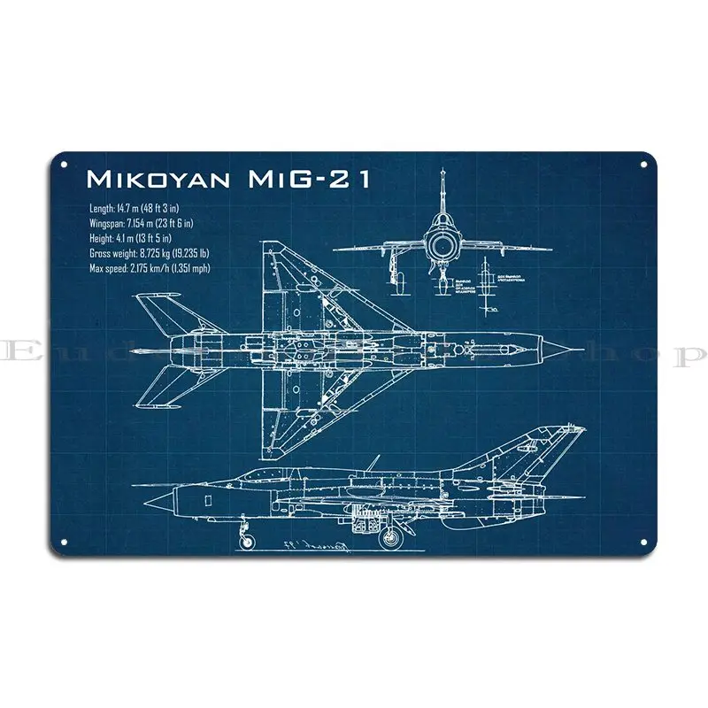 Металлический фотоплакат Mig 21
Металлический фотоплакат Mig 21