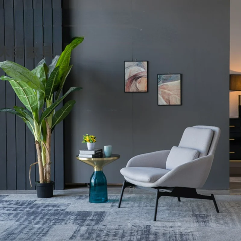 Modern Minimalist Single-Seat Sofa Chair Wingback Chair Living Room Fabric Craft Sofa Iron Nordic Leisure Creative Net Red Chair
Modern Minimalist Single-Seat Sofa Chair Wingback Chair Living Room Fabric Craft Sofa Iron Nordic Leisure Creative Net Red Chair