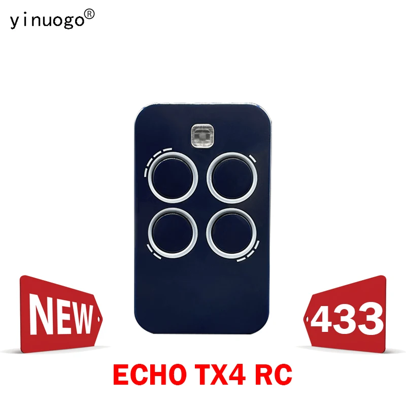 For ECHO TX4 RC Remote Control for Electric Gate 433MHz Rolling Code Garage Door Remote Control 
For ECHO TX4 RC Remote Control for Electric Gate 433MHz Rolling Code Garage Door Remote Control