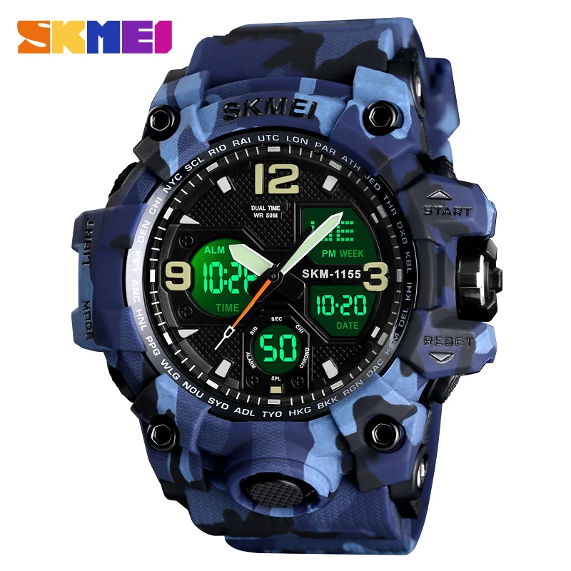 SKMEI New S Shock Men Sports Watches Big Dial Quartz Digital Watch For Men Luxury Brand LED Military Waterproof Men Wristwatches
SKMEI New S Shock Men Sports Watches Big Dial Quartz Digital Watch For Men Luxury Brand LED Military Waterproof Men Wristwatches