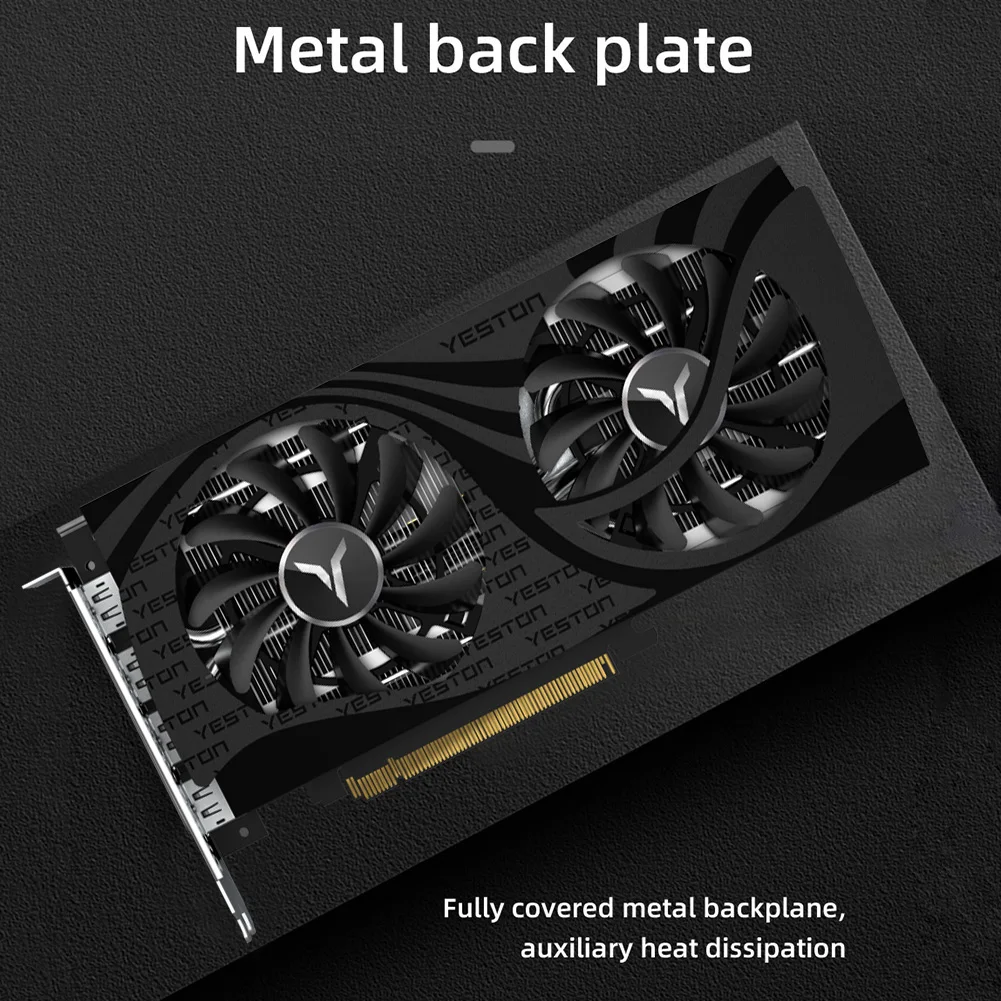 Видеокарта Yeston Gddr6, 8 ГБ, 4,0 бит, Gddr6, графическая карта, металлическая задняя панель, Pci-express X8, игровые видеокарты
Видеокарта Yeston Gddr6, 8 ГБ, 4,0 бит, Gddr6, графическая карта, металлическая задняя панель, Pci-express X8, игровые видеокарты