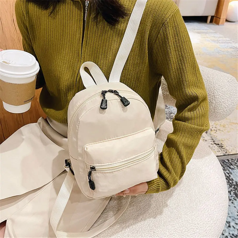 Mini Women's Backpacks 2022 Trend Nylon Female Bag Small School Bags White Rucksack For Teen Girls Fashion Casual Backpack
Mini Women's Backpacks 2022 Trend Nylon Female Bag Small School Bags White Rucksack For Teen Girls Fashion Casual Backpack