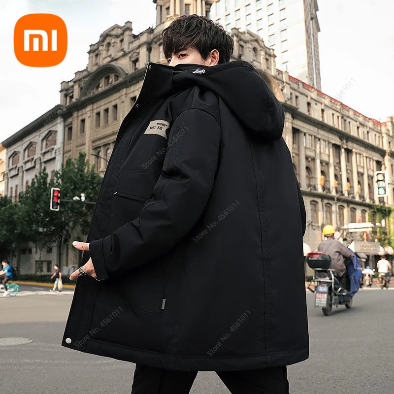 Youpin Men's Down Jacket Thickened Winter Warm Down Coat Comfort Soft Jackets Men Mid-Length White Duck Down Hooded Parkas Coats
Youpin Men's Down Jacket Thickened Winter Warm Down Coat Comfort Soft Jackets Men Mid-Length White Duck Down Hooded Parkas Coats