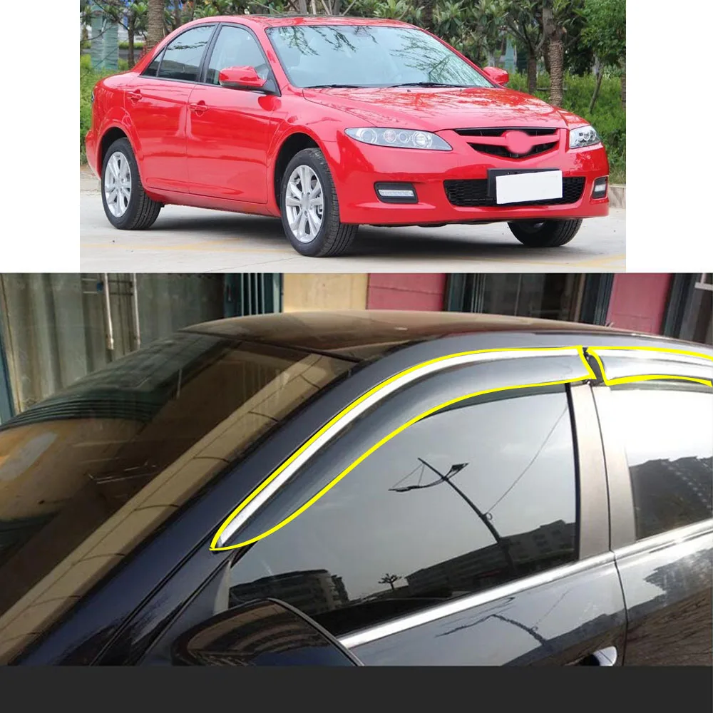 Car Body Sticker Plastic Window Glass Wind Visor Rain/Sun Guard Vent For MAZDA 6 MAZDA6 2006 2007 2008 2009 2010 2011 2012 2013
Car Body Sticker Plastic Window Glass Wind Visor Rain/Sun Guard Vent For MAZDA 6 MAZDA6 2006 2007 2008 2009 2010 2011 2012 2013