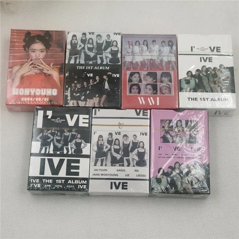 KPOP IVE LOVE DIVE ELEVEN Lomo Cards Photocards Album Girls Group Eleven Fans Collection Gift Postcards Photo Card 55pcs/set
KPOP IVE LOVE DIVE ELEVEN Lomo Cards Photocards Album Girls Group Eleven Fans Collection Gift Postcards Photo Card 55pcs/set