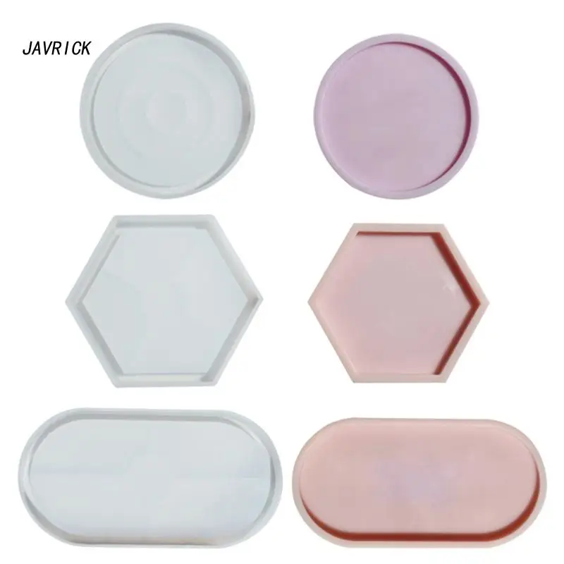 3Pcs Silicone Hexagonal Oval Round Storage Tray Molds Suitable for Jewelry Holder Coasters and Fruit Candy Storage Tray
3Pcs Silicone Hexagonal Oval Round Storage Tray Molds Suitable for Jewelry Holder Coasters and Fruit Candy Storage Tray