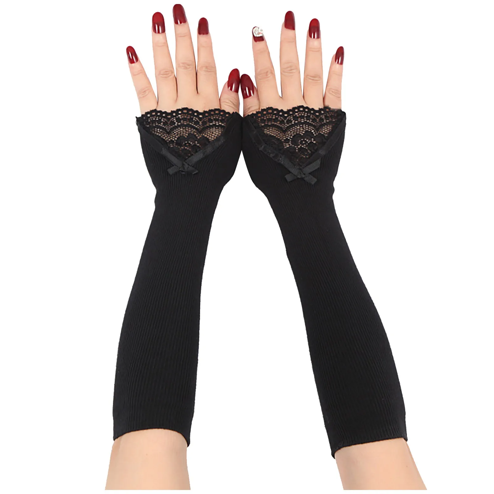 Lace Warm Arm Women Long Set Sleeve Sleeve Gloves Knitted Half Finger Fake Gloves gloves women luxury
Lace Warm Arm Women Long Set Sleeve Sleeve Gloves Knitted Half Finger Fake Gloves gloves women luxury