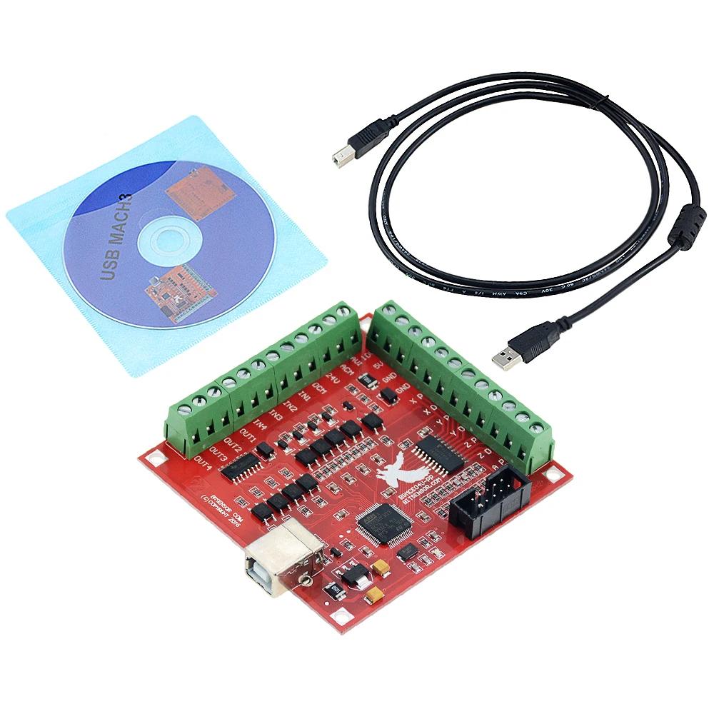 Breakout Board CNC USB MACH3 100Khz 4 Axis Interface Driver Motion Controller Driver Board
Breakout Board CNC USB MACH3 100Khz 4 Axis Interface Driver Motion Controller Driver Board