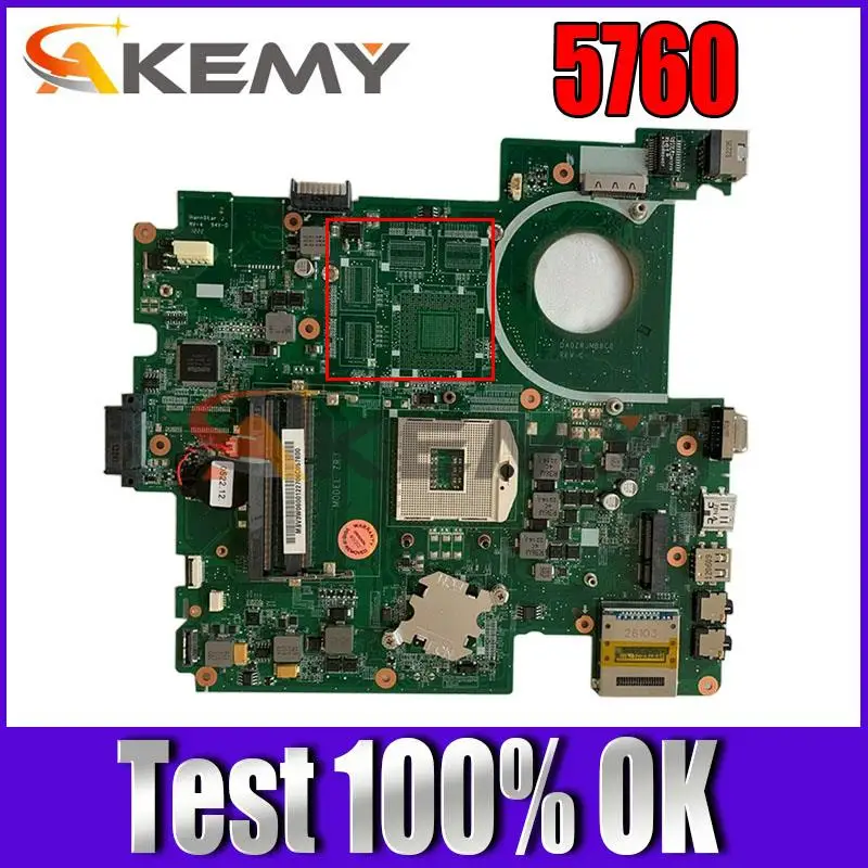 Высококачественная материнская плата MB MBV3W06001 для ноутбука Acer Travelmate 5760 DA0ZRJMB8C0 PGA989