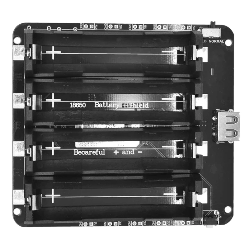 Four-Way 18650 Lithium Battery Expansion Board V8 Mobile Power Expansion Board Overcharge Protection 5V,For Raspberry Pi
Four-Way 18650 Lithium Battery Expansion Board V8 Mobile Power Expansion Board Overcharge Protection 5V,For Raspberry Pi