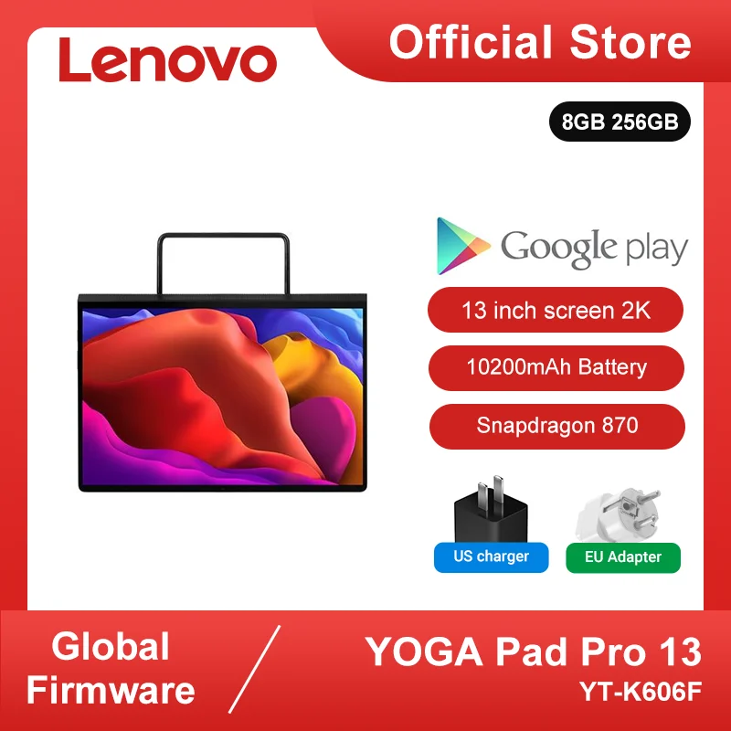 Global ROM Lenovo YOGA Tab 13 или YOGA Pad Pro 13-дюймовый экран 2K Snapdragon 870 JBL Динамики Аккумулятор 10200 мАч Планшет Android 11 
Global ROM Lenovo YOGA Tab 13 или YOGA Pad Pro 13-дюймовый экран 2K Snapdragon 870 JBL Динамики Аккумулятор 10200 мАч Планшет Android 11