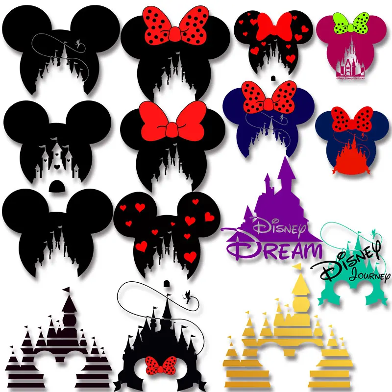 Personality Fashion Disney Castle Mickey and Minnie Bow Love Mouse Head Printed Ironing For Clothing Stickers on fabric
Personality Fashion Disney Castle Mickey and Minnie Bow Love Mouse Head Printed Ironing For Clothing Stickers on fabric