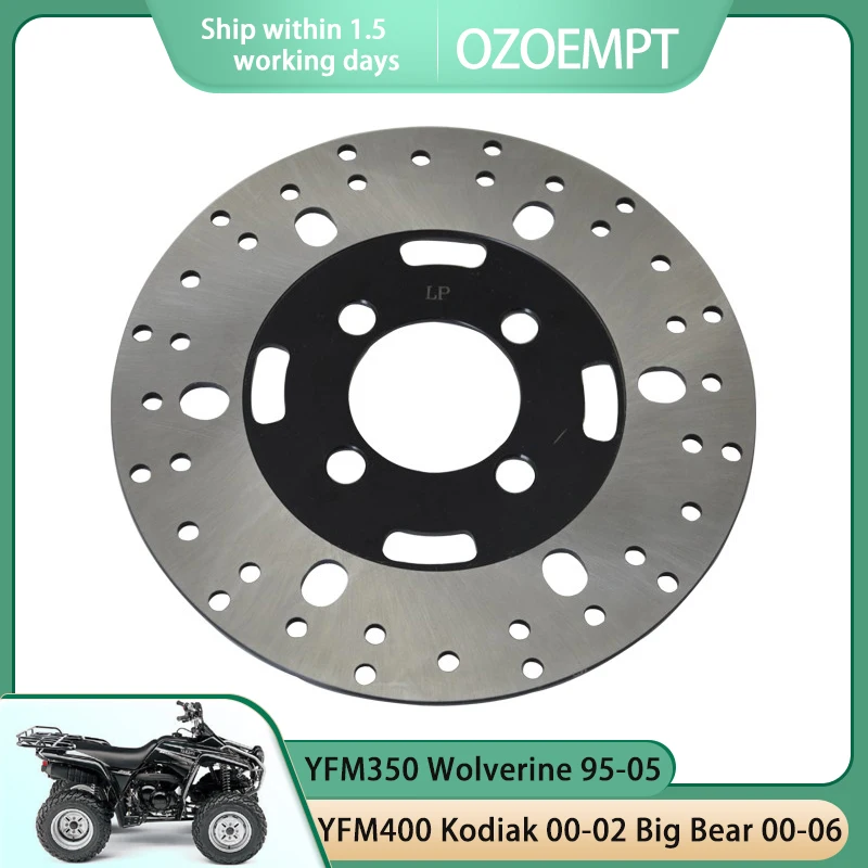 OZOEMPT Motorcycle Front brake disc/plate Apply to Yamaha YFM400 Kodiak 00-02 Big Bear 00-06 YFM350 Wolverine 95-05
OZOEMPT Motorcycle Front brake disc/plate Apply to Yamaha YFM400 Kodiak 00-02 Big Bear 00-06 YFM350 Wolverine 95-05