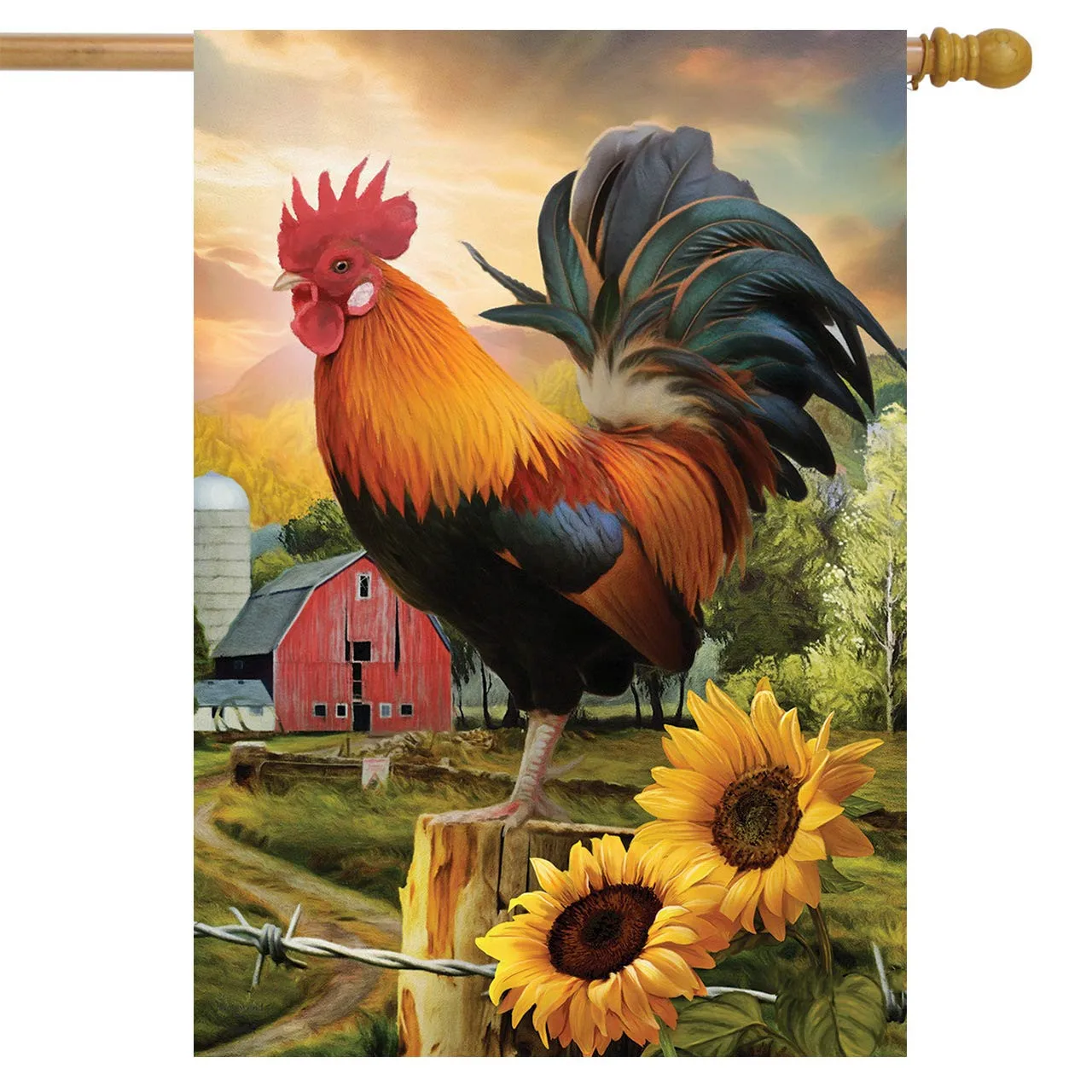 Rooster Summer Garden Flag Lovely Farm Chicken Yard Flag Sunflower Field Farmhouse Animal Polyester Flag Outdoor Porch Flags
Rooster Summer Garden Flag Lovely Farm Chicken Yard Flag Sunflower Field Farmhouse Animal Polyester Flag Outdoor Porch Flags