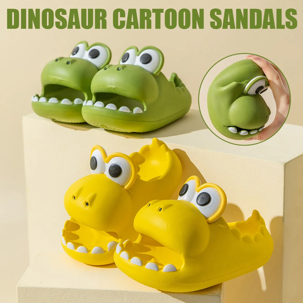 Summer Slippers Cute Dinosaur Thick Bottom Slip Resistant Slippers With Ergonomically Designed Child's Daily Life House Slippers
Summer Slippers Cute Dinosaur Thick Bottom Slip Resistant Slippers With Ergonomically Designed Child's Daily Life House Slippers