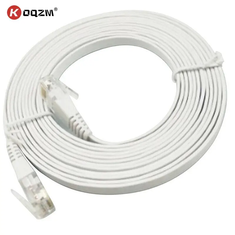 CAT6 Flat Ethernet Cable RJ45 Lan Cable 0.5m/1m Flat UTP Patch Interesting Lot For Computer Router Laptop
CAT6 Flat Ethernet Cable RJ45 Lan Cable 0.5m/1m Flat UTP Patch Interesting Lot For Computer Router Laptop