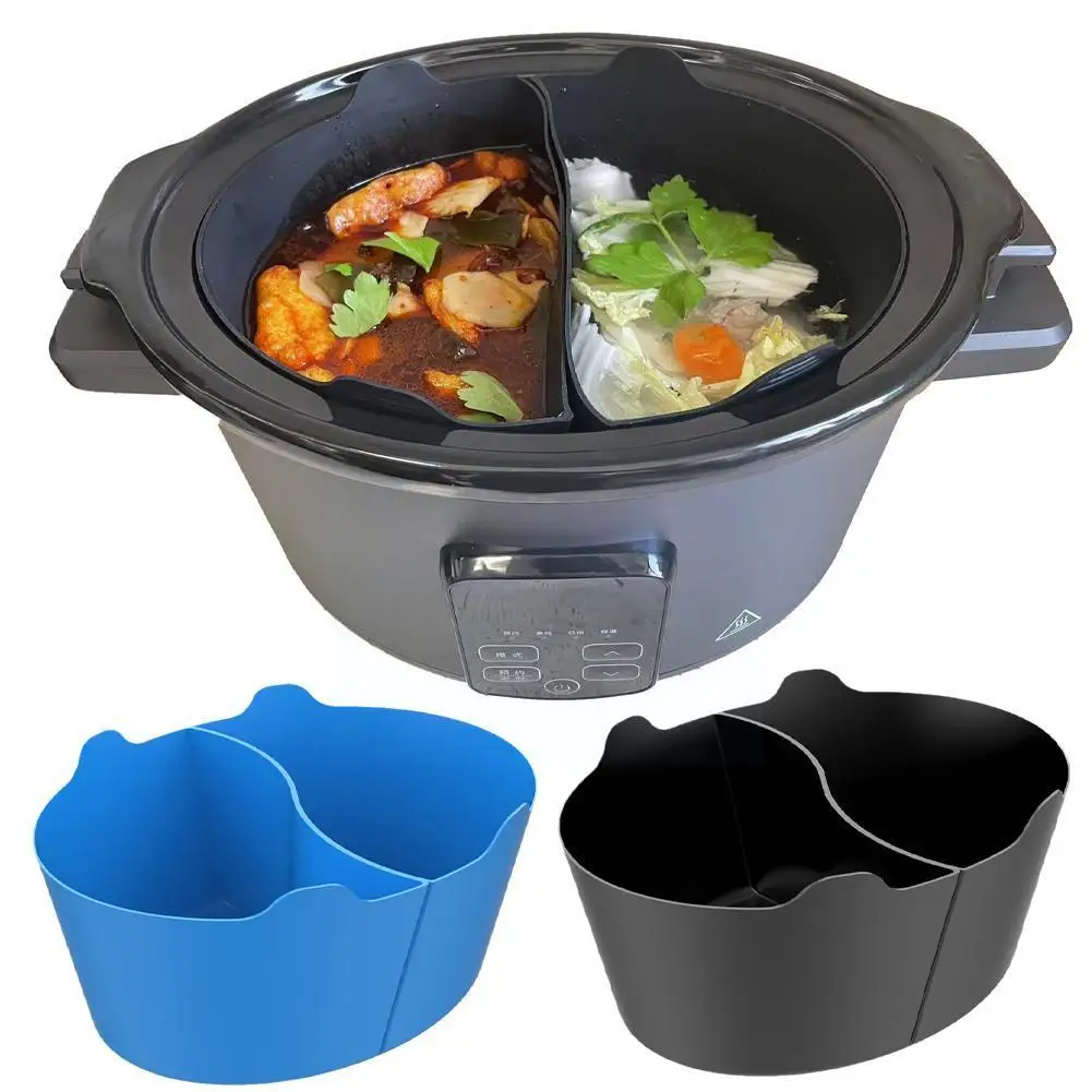 Slow Cooker Divider Liner For 6 Qt Crockpot Silicone Cooker Divider Insert Leakproof Slow Crockpot Divider Heat Slow Cooker X5d3
Slow Cooker Divider Liner For 6 Qt Crockpot Silicone Cooker Divider Insert Leakproof Slow Crockpot Divider Heat Slow Cooker X5d3