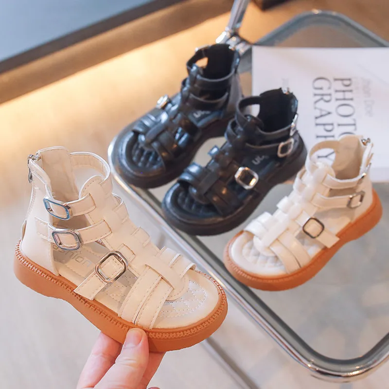 Child Girls Gladiator Shoes Summer PU Leather Solid Sandals For Kids Weave Buckle Zip Soft Sole Fashion Children Beach Shoes
Child Girls Gladiator Shoes Summer PU Leather Solid Sandals For Kids Weave Buckle Zip Soft Sole Fashion Children Beach Shoes