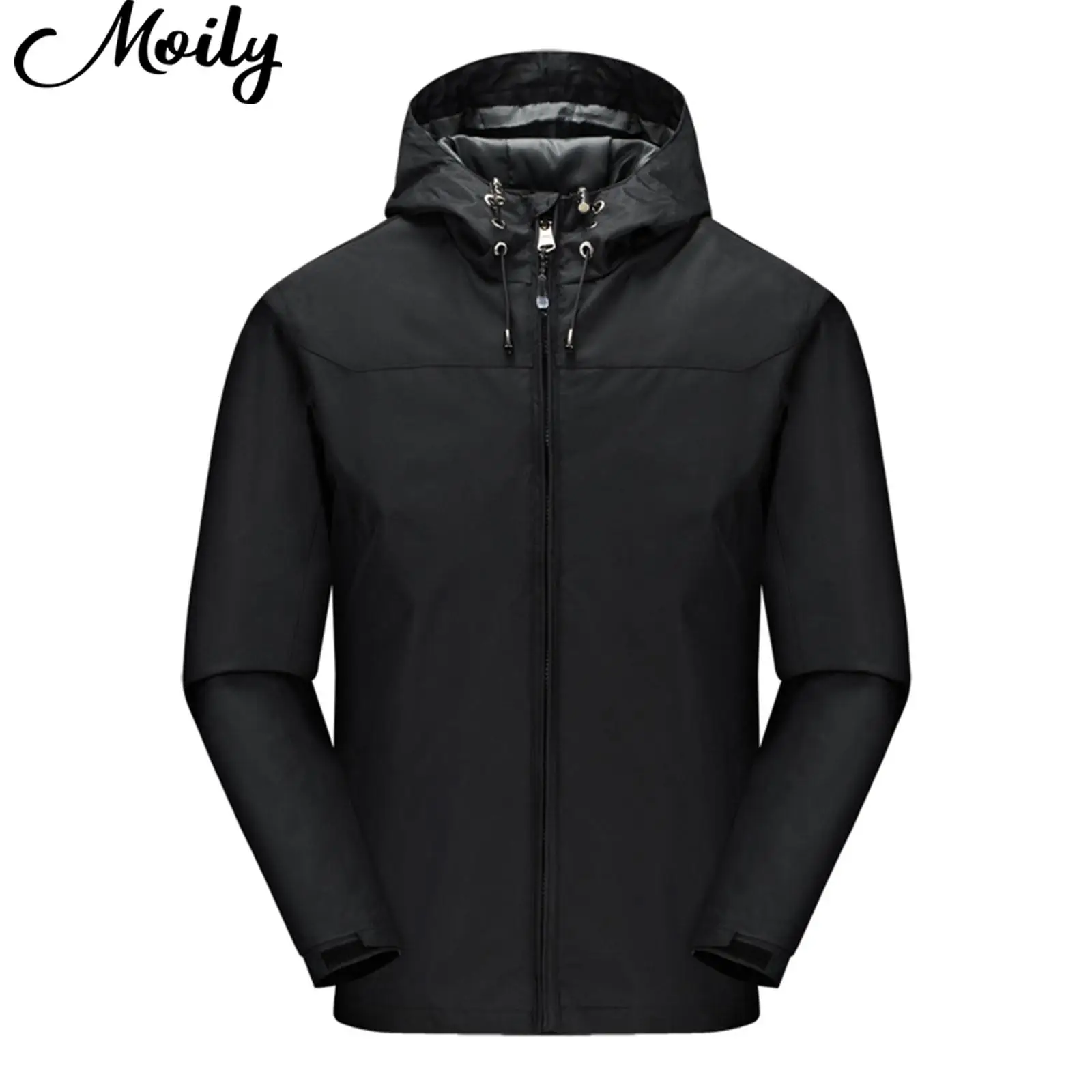 Мужская непродуваемая куртка с капюшоном и длинным рукавом, на молнии
Мужская непродуваемая куртка с капюшоном и длинным рукавом, на молнии