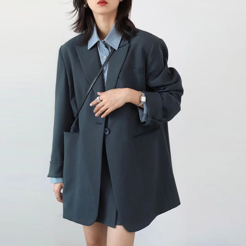 SuperAen New Casual Wide Letter One Button Loose Blazer Coat Women's Autumn Jacket
SuperAen New Casual Wide Letter One Button Loose Blazer Coat Women's Autumn Jacket