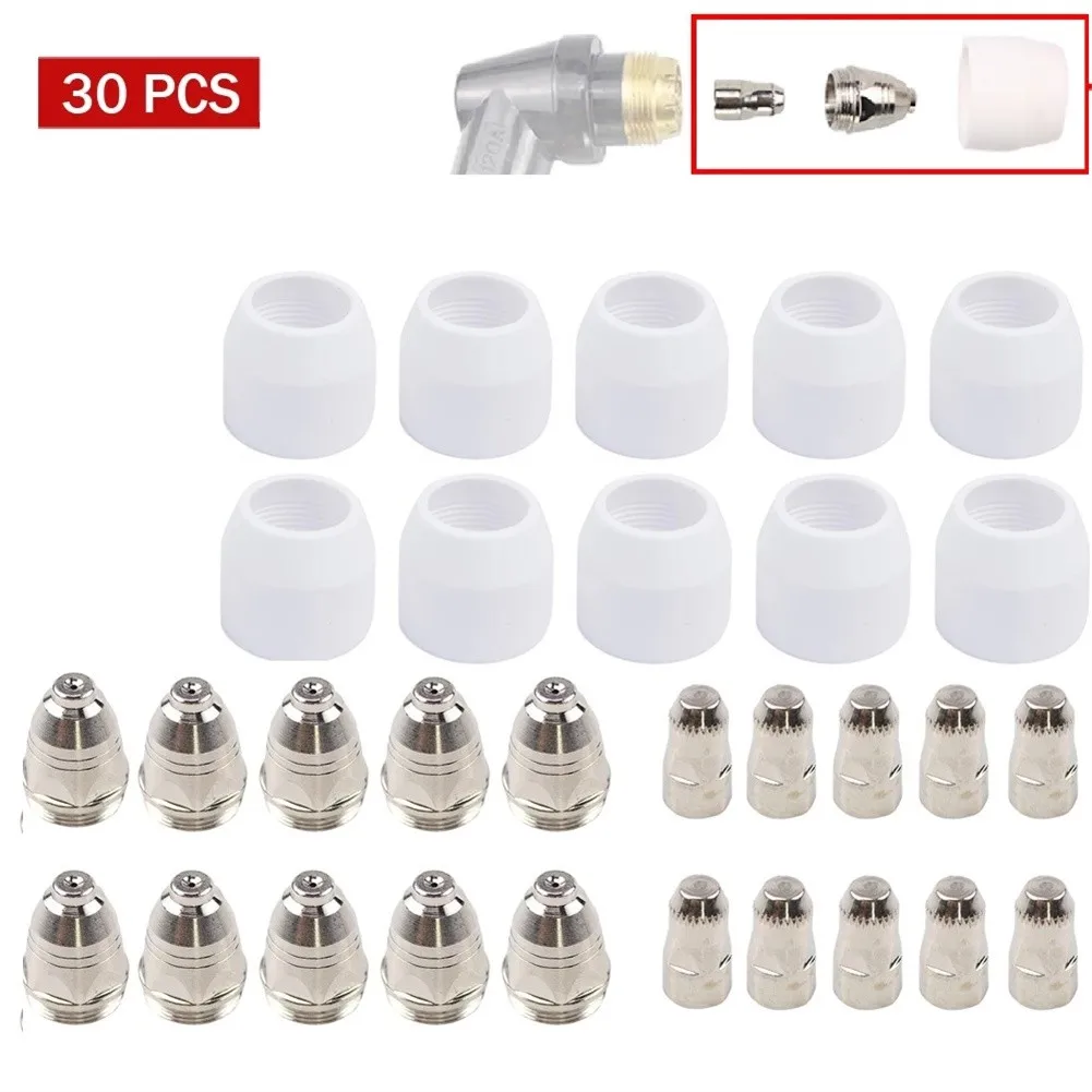 Plasma Cutter Electrode Tip For Plasma Cutting Porcelain Replacement Shield Tools 30X Accessories Cup Inverter
Plasma Cutter Electrode Tip For Plasma Cutting Porcelain Replacement Shield Tools 30X Accessories Cup Inverter