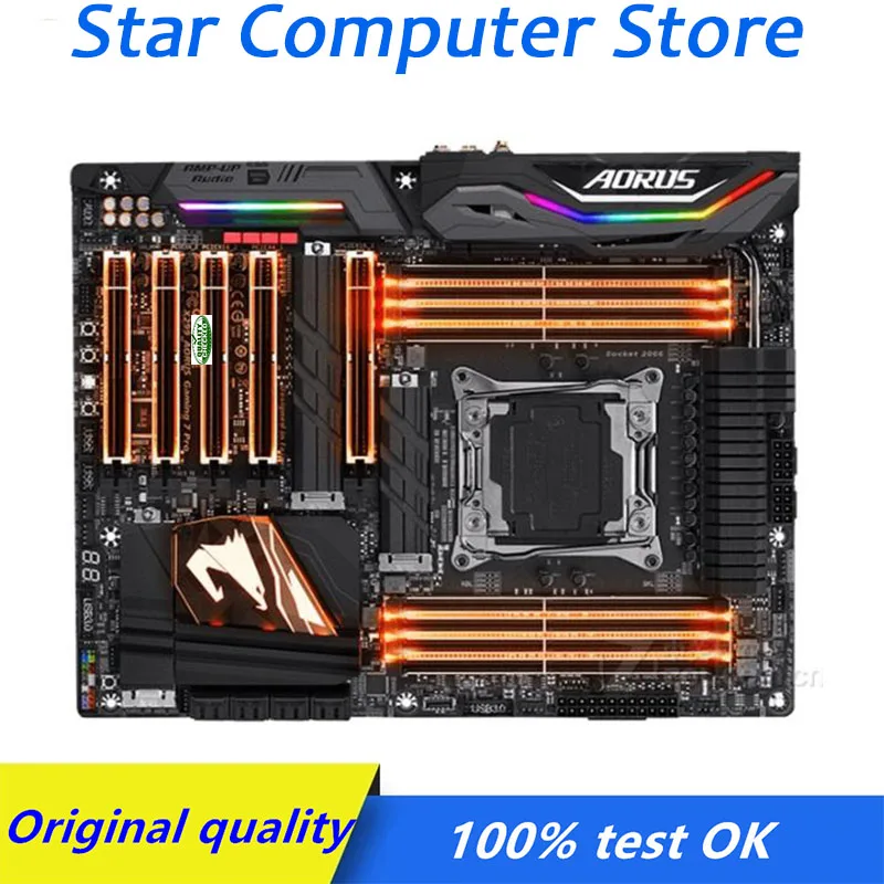 X299 LGA 2066 For Gigabyte GA X299 AORUS Gaming 7 Pro Motherboard DDR4 Computer USB3.0 SATA3 M.2 SSD Desktop Mainboard Used
X299 LGA 2066 For Gigabyte GA X299 AORUS Gaming 7 Pro Motherboard DDR4 Computer USB3.0 SATA3 M.2 SSD Desktop Mainboard Used