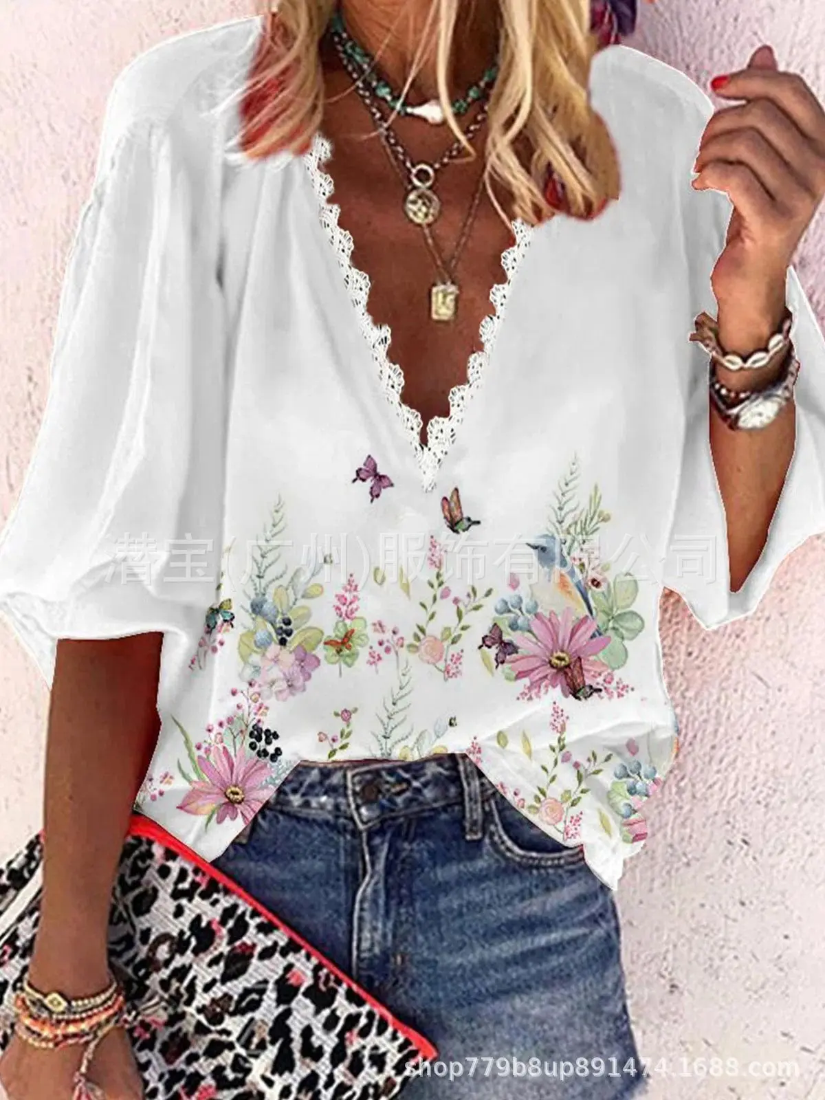 2022 Spring Summer Women Butterfly Print Blouses Top Fashion Casual Elegant White Half Sleeve Woman Shirt
2022 Spring Summer Women Butterfly Print Blouses Top Fashion Casual Elegant White Half Sleeve Woman Shirt