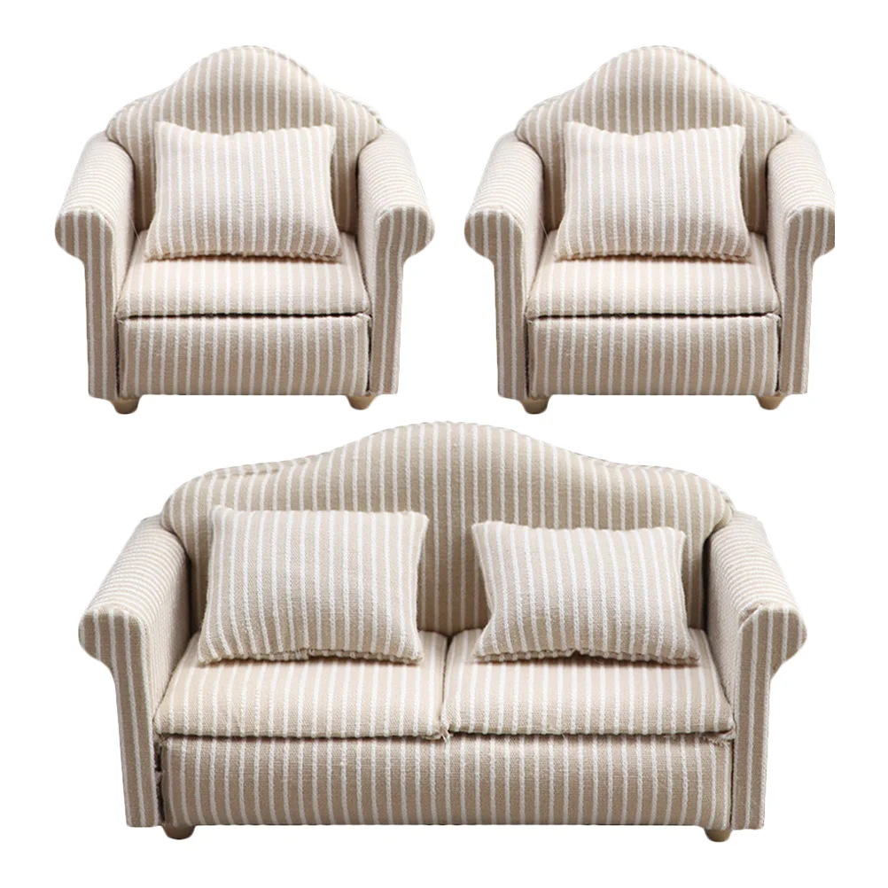3Pcs Miniature Furniture Model Miniature Couch Armchair Coffee Table Tea Table Decorations
3Pcs Miniature Furniture Model Miniature Couch Armchair Coffee Table Tea Table Decorations
