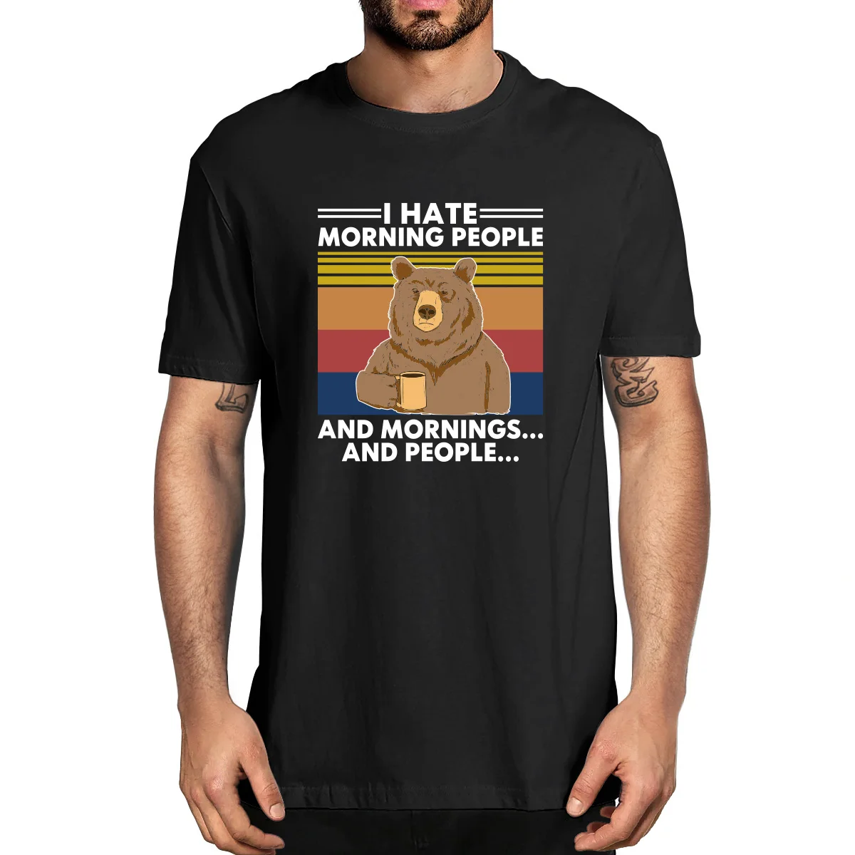 Fashion Summer Camping Bear I Hate Morning People And Mornings Vintage Men's Novelty Oversized T-Shirt Women Casual Streetwear
Fashion Summer Camping Bear I Hate Morning People And Mornings Vintage Men's Novelty Oversized T-Shirt Women Casual Streetwear
