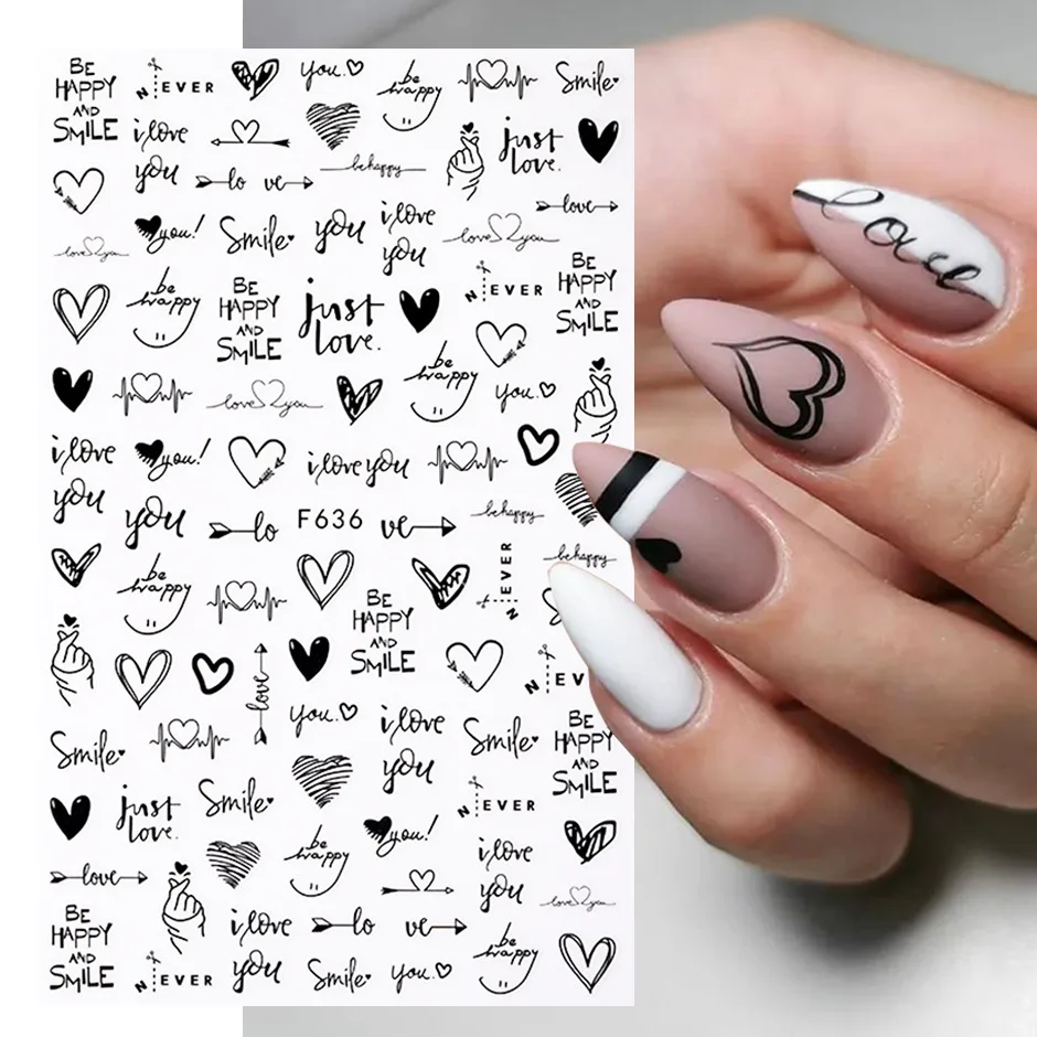 New Nail Stickers Valentine's Day 3D Cartoon Love Heart Letter Comic Design Back Glue Decorative Nail Stickers
New Nail Stickers Valentine's Day 3D Cartoon Love Heart Letter Comic Design Back Glue Decorative Nail Stickers