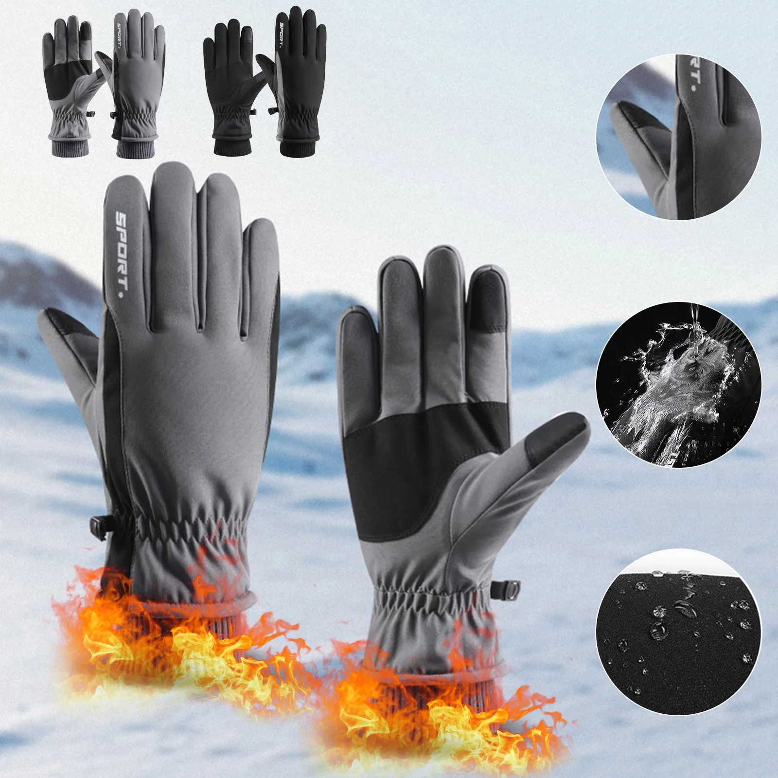 Women Men Autumn Winter Cycling Gloves Bicycle Touchscreen Full Finger Glove Waterproof Outdoor Motorcycle Riding Ski Mittens 4
Women Men Autumn Winter Cycling Gloves Bicycle Touchscreen Full Finger Glove Waterproof Outdoor Motorcycle Riding Ski Mittens 4