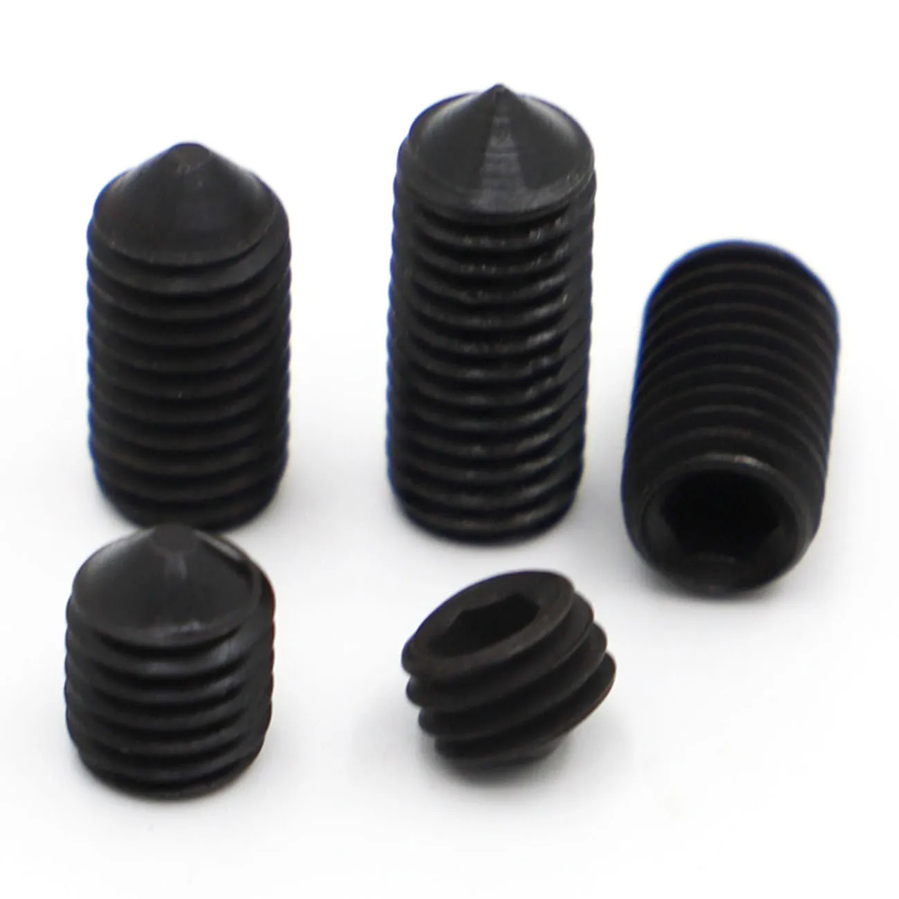 10-50Ppcs M2.5 M3 M4 M5 M6 M8 M10 DIN914 Black grade 12.9 steel Hex Hexagon Socket Cone Point Grub Set Screw Tapered End Bolt
10-50Ppcs M2.5 M3 M4 M5 M6 M8 M10 DIN914 Black grade 12.9 steel Hex Hexagon Socket Cone Point Grub Set Screw Tapered End Bolt