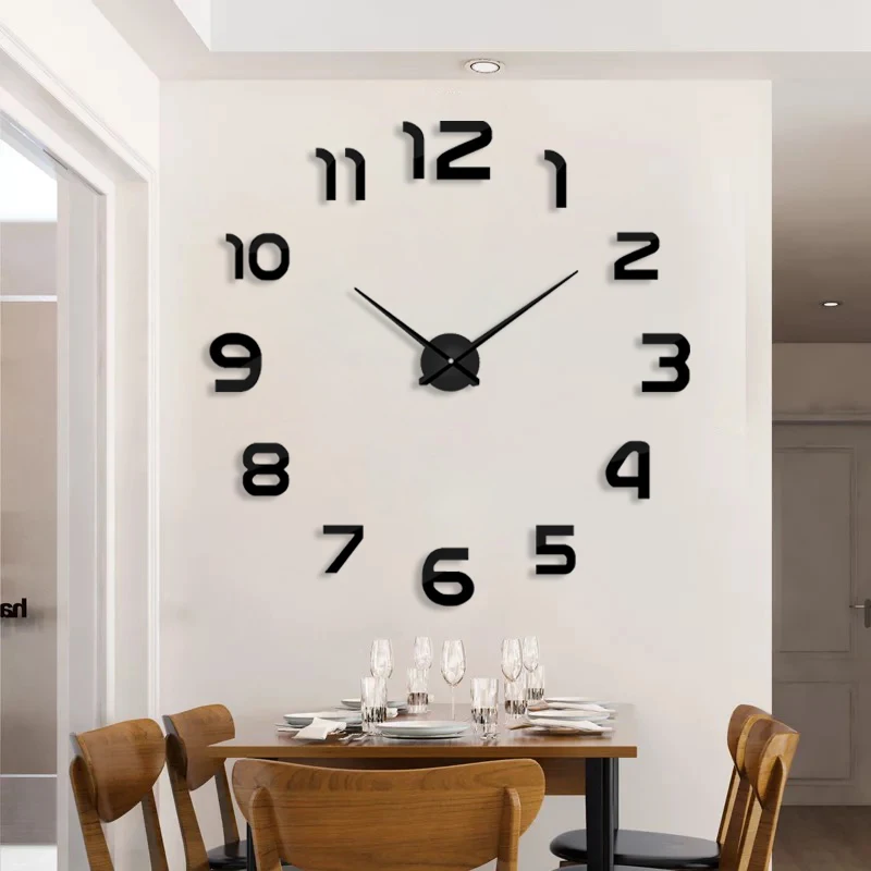 Muhsein Top Selling Modern Wall Clock Big Size 3D Clocks Acrylic Mirror Wall Sticker Clock Home Decorate Living Room&Office
Muhsein Top Selling Modern Wall Clock Big Size 3D Clocks Acrylic Mirror Wall Sticker Clock Home Decorate Living Room&Office