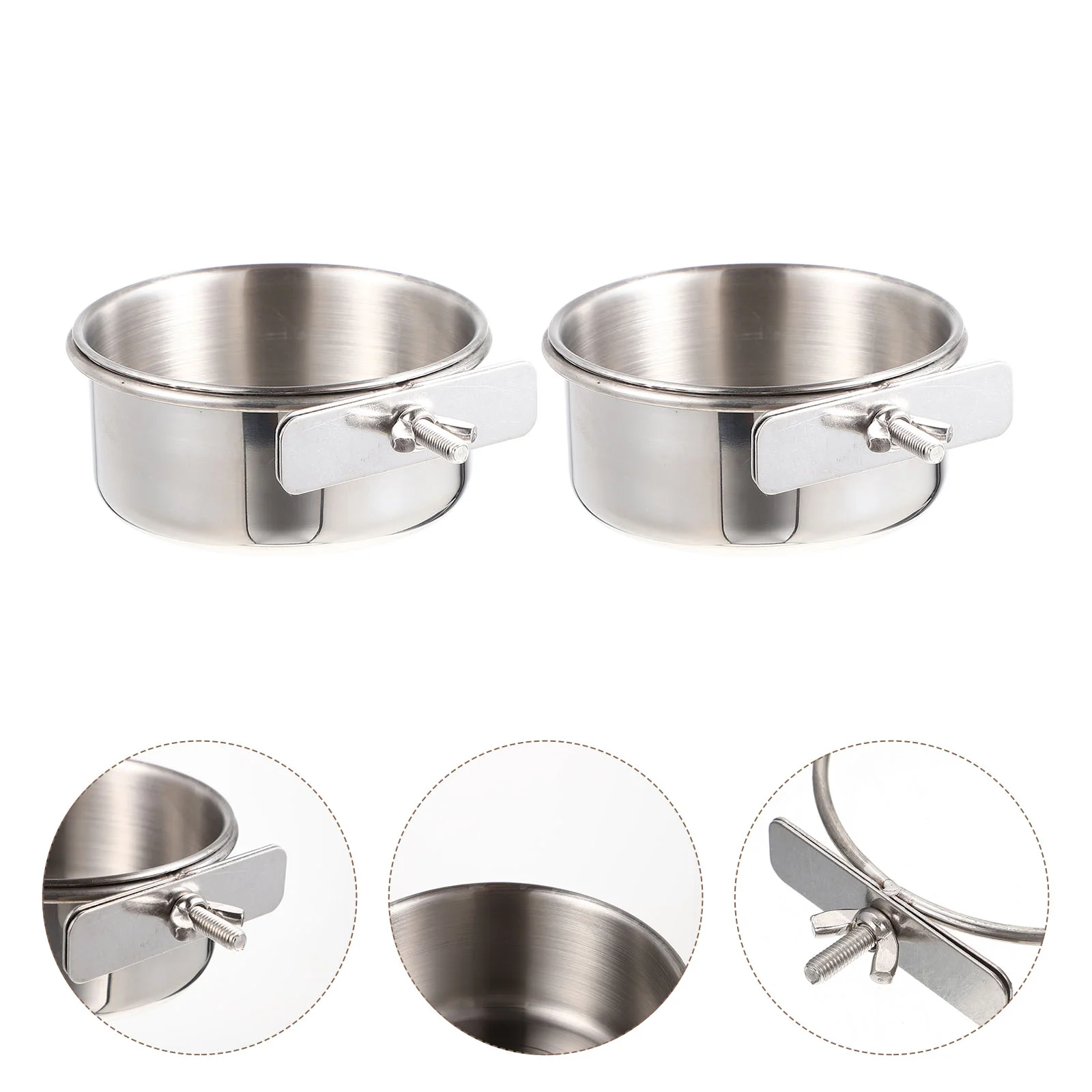 2 Sets Stainless Parrot Feeder Bird Feeding Cup Bird Cage Feeder Hanging Bird Feeder
2 Sets Stainless Parrot Feeder Bird Feeding Cup Bird Cage Feeder Hanging Bird Feeder