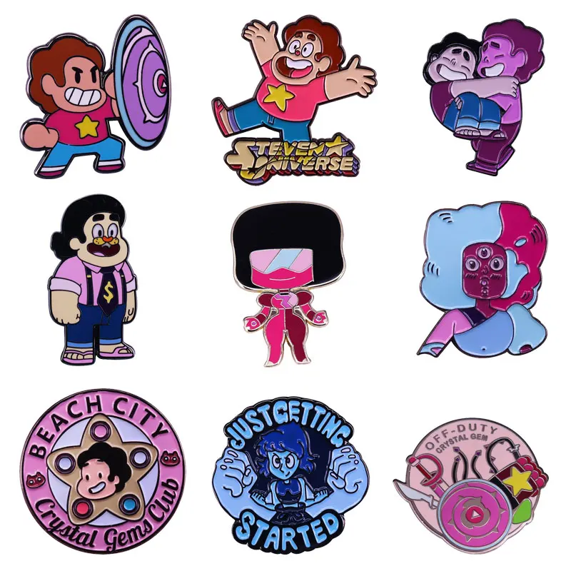Cartoon TV Series Steven Universe Characters Enamel Pin Collection Originality Lapel Badge Children Fashion Jewelry Gifts
Cartoon TV Series Steven Universe Characters Enamel Pin Collection Originality Lapel Badge Children Fashion Jewelry Gifts