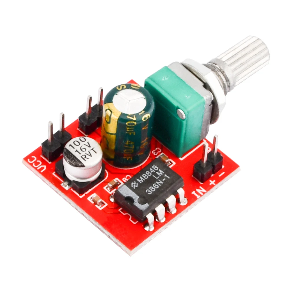 LM386/ TPA3110D2 Amplifier Board Mono 0.5W Micro Amplifier Digital Amplifier Board with volume adjustment 30W audio amplificatio
LM386/ TPA3110D2 Amplifier Board Mono 0.5W Micro Amplifier Digital Amplifier Board with volume adjustment 30W audio amplificatio