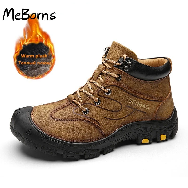 Brand Winter Men's Boots Warm Men's Snow Boots Waterproof Leather Men Hiking Boots Outdoor Sneakers Men Work Boots Men's Shoes
Brand Winter Men's Boots Warm Men's Snow Boots Waterproof Leather Men Hiking Boots Outdoor Sneakers Men Work Boots Men's Shoes