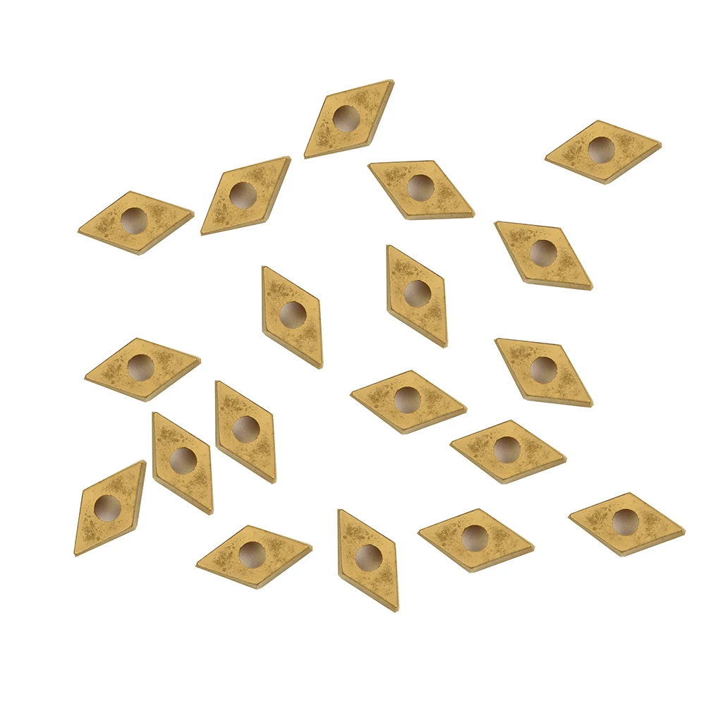 20pcs DCMT070204 YBC251 Carbide Inserts High Hardness Fit Lathe Turning Tool Holder Boring Bar For Stainless Steel Turning Tools
20pcs DCMT070204 YBC251 Carbide Inserts High Hardness Fit Lathe Turning Tool Holder Boring Bar For Stainless Steel Turning Tools
