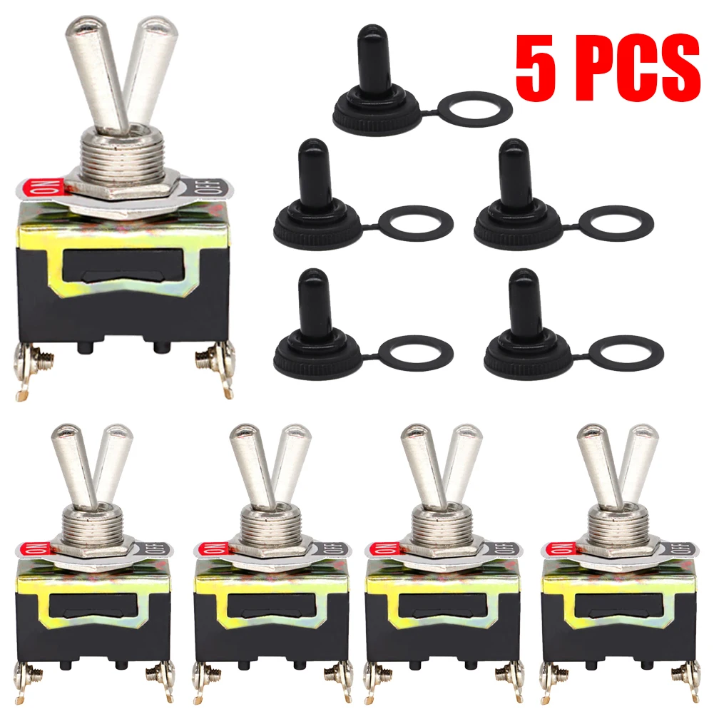 5Pcs Car Boat Rocker Toggle Switch 15A 250V 2pin SPST ON/OFF Rocker Switches With Waterproof Boot Spst Rocker Switch
5Pcs Car Boat Rocker Toggle Switch 15A 250V 2pin SPST ON/OFF Rocker Switches With Waterproof Boot Spst Rocker Switch