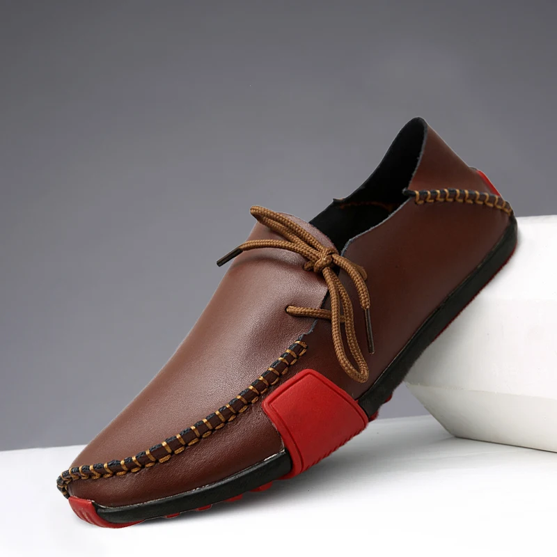 Кроссовки мужские из дышащей кожи, удобная повседневная обувь для активного отдыха, модные лоферы, осень
Кроссовки мужские из дышащей кожи, удобная повседневная обувь для активного отдыха, модные лоферы, осень