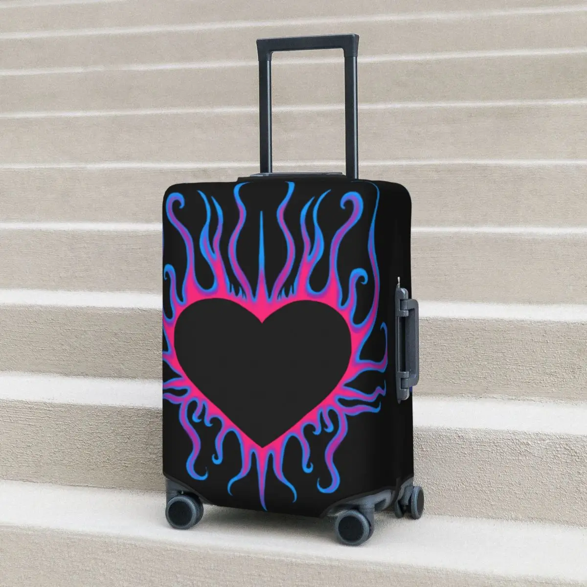 Flaming Heart Suitcase Cover Burning Purple Love Business Protection Vacation Strectch Luggage Accesories
Flaming Heart Suitcase Cover Burning Purple Love Business Protection Vacation Strectch Luggage Accesories
