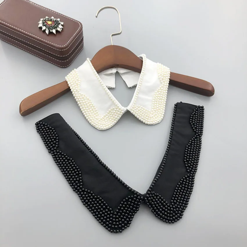 Women Handmade Beads Fake Collar For Woman Shirt Blouse Removable Detachable Collars Lapel Necklace False Collar
Women Handmade Beads Fake Collar For Woman Shirt Blouse Removable Detachable Collars Lapel Necklace False Collar