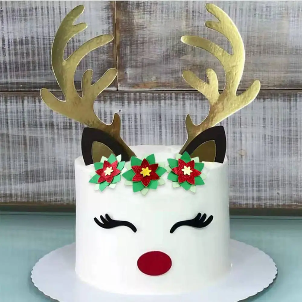 Halloween Birthday with Eyelashes Nose Reindeer Xmas Deer Antler Party Supplies Christmas Decoration Rabbit Ears Cake Topper
Halloween Birthday with Eyelashes Nose Reindeer Xmas Deer Antler Party Supplies Christmas Decoration Rabbit Ears Cake Topper