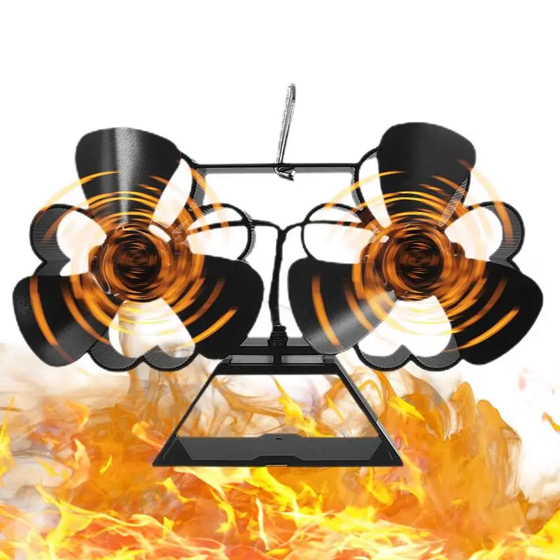 Wood Burning Stove Fan 6-Blades Dual Motors High Efficiency Fireplace Fan With Overheating Protection Thermoelectric Fireplace
Wood Burning Stove Fan 6-Blades Dual Motors High Efficiency Fireplace Fan With Overheating Protection Thermoelectric Fireplace